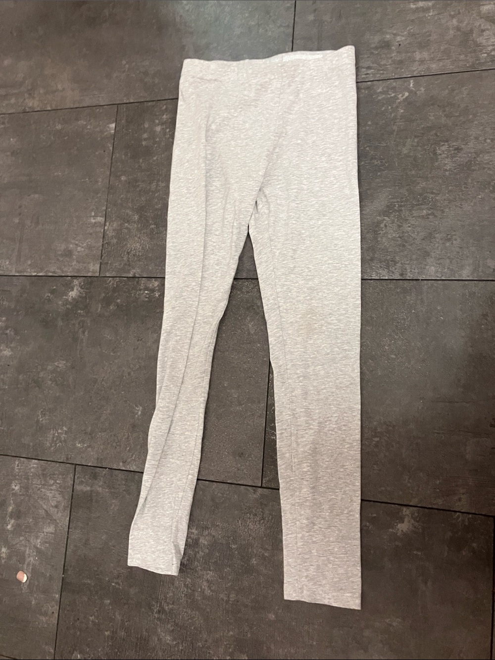 Kids Heather Gray Stretch Leggings